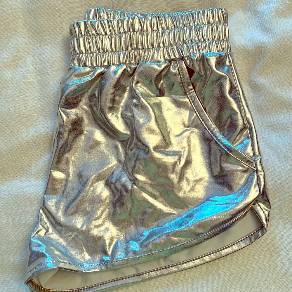 Womens metallic shorts - medium